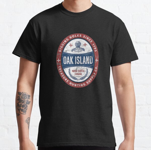 Oak Island Treasure Hunting Retro Templar Knight Treasure Gi Classic T-Shirt