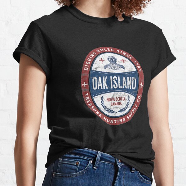 Oak Island Treasure Hunting Retro Templar Knight Treasure Gi Classic T-Shirt