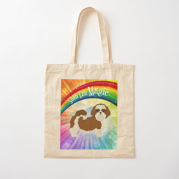 Shih Tzu Magic Cotton Tote Bag