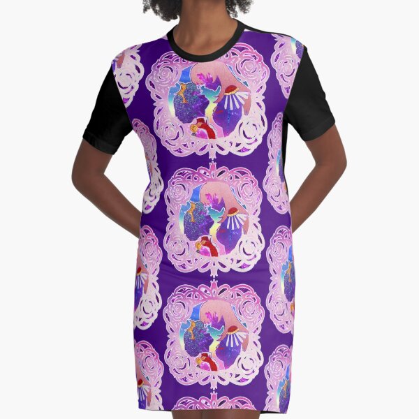 Stardust and Glitter Anthy and Utena Graphic T-Shirt Dress