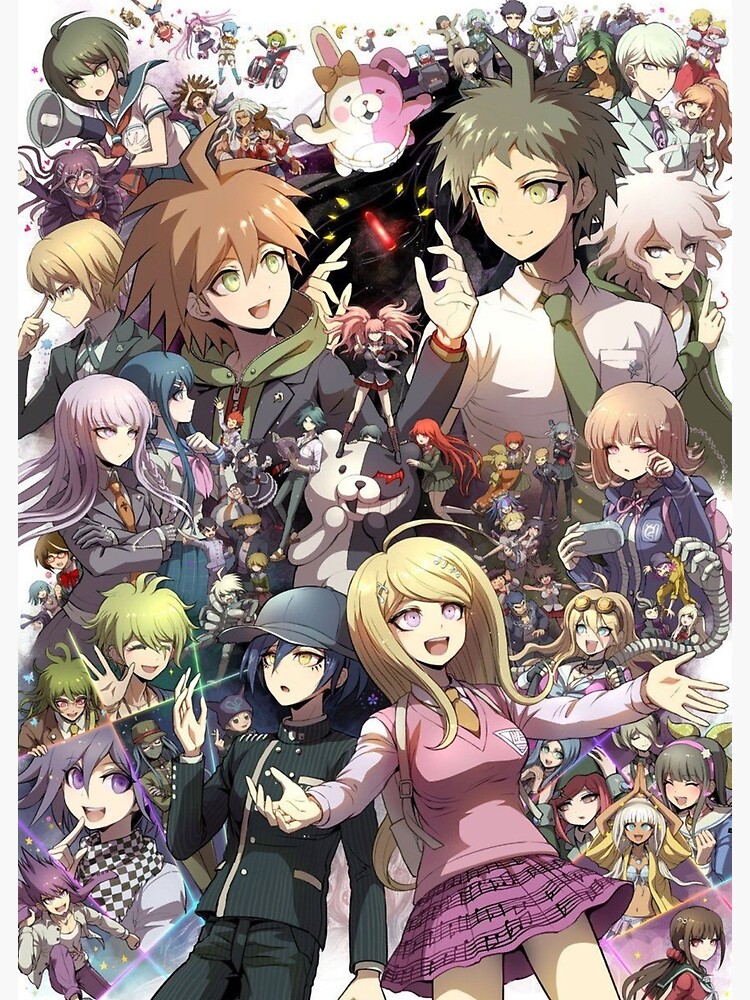 "Danganronpa - Makato / Hajime / Kaede / Nagito" Poster by Lawliet1568