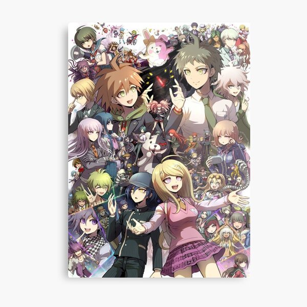 Danganronpa - Makato / Hajime / Kaede / Nagito Impression métallique