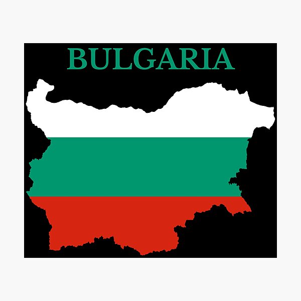 Item preview, Bulgaria Map Flag designed and sold by marosharaf.