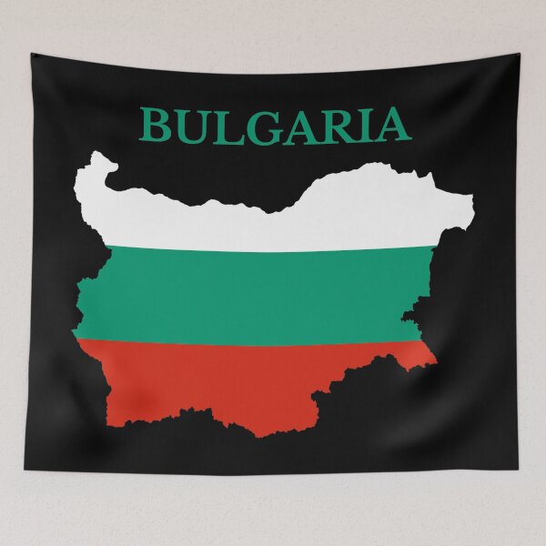 Item preview, Bulgaria Map Flag designed and sold by marosharaf.