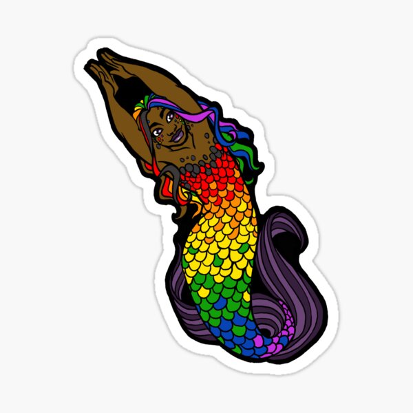 Gay Pride Enby Merfolx Sticker