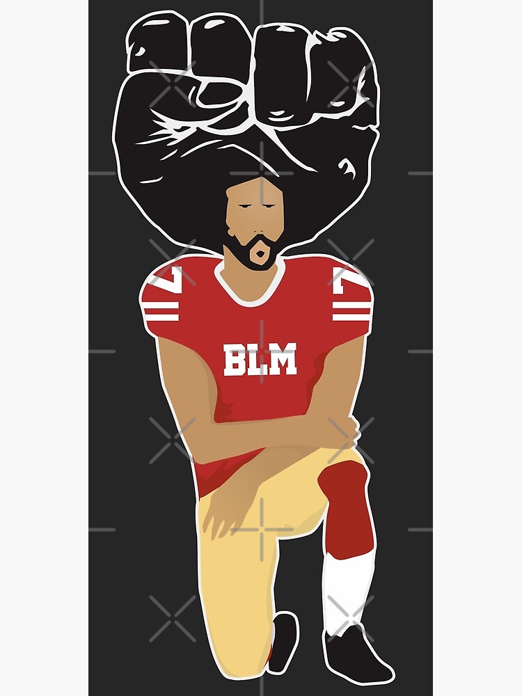 Colin kaepernick Kneeling Art Board Print for Sale by Djoness