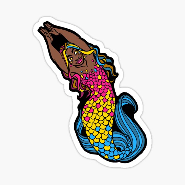 Pansexual Pride Enby Merfolx Sticker
