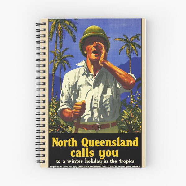 Item preview, North Queensland Calling Vintage Poster designed and sold by karwilberevivalcollection.