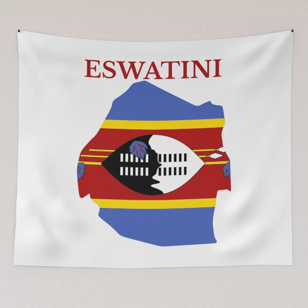 Item preview, Eswatini, Swaziland Map Flag designed and sold by marosharaf.