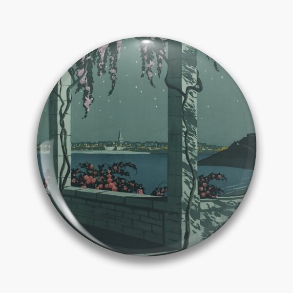 Item preview, ETAT Bains de Mer vintage travel poster designed and sold by stickart-marek.