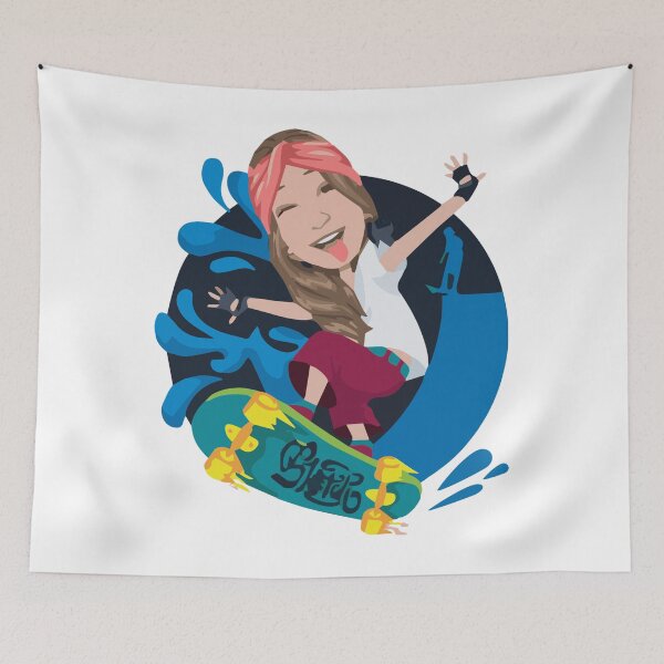 Item preview, Skater girl. Funny cartoon. Perfect gift designed and sold by AleMalin.