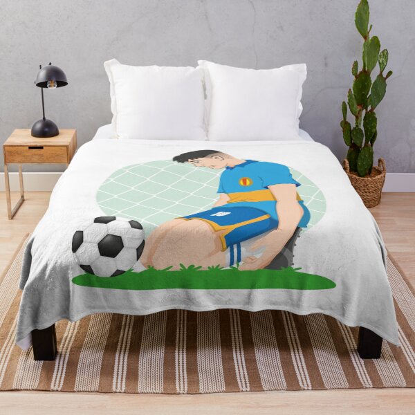 Item preview, Illustration of soccer player sad caucasian knee in front of a ball, defeated, eliminated, lose designed and sold by LucianoCosmo.