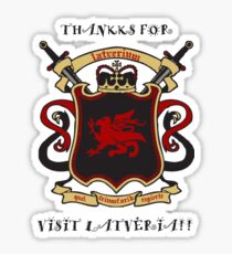 Thankks for Visit Latveria!! Sticker