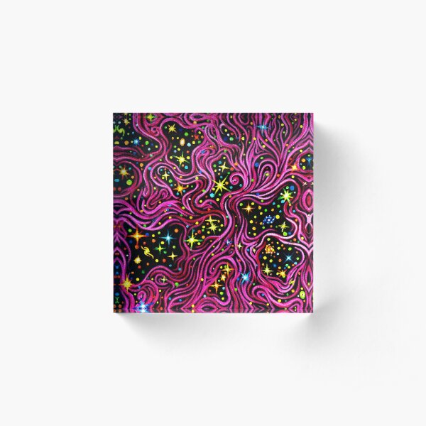 Nebula Segment - Acrylic Painting Acrylic Block