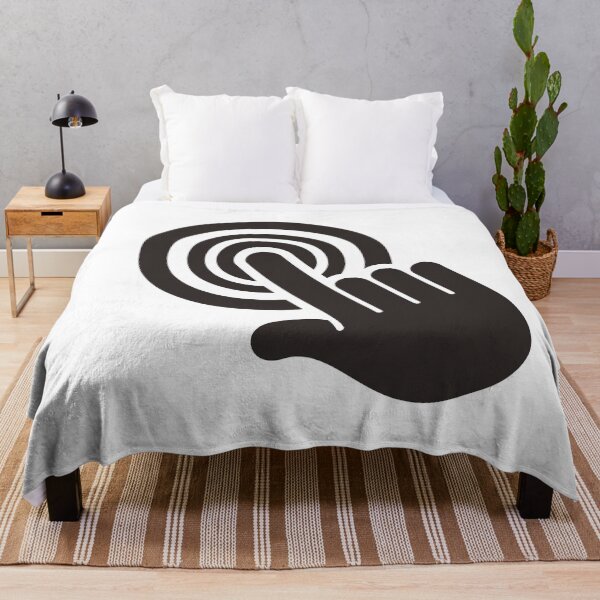 Item preview, Icon pictogram, hand pushing the button, touch screen designed and sold by LucianoCosmo.