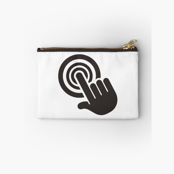 Item preview, Icon pictogram, hand pushing the button, touch screen designed and sold by LucianoCosmo.