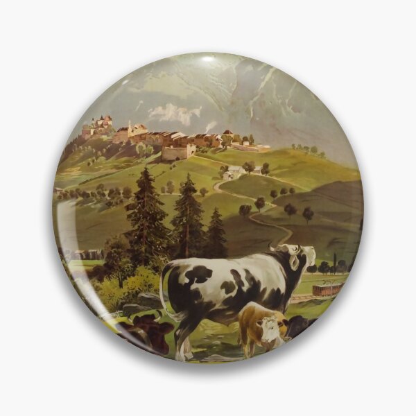 Item preview, Gruyere vintage travel poster designed and sold by stickart-marek.