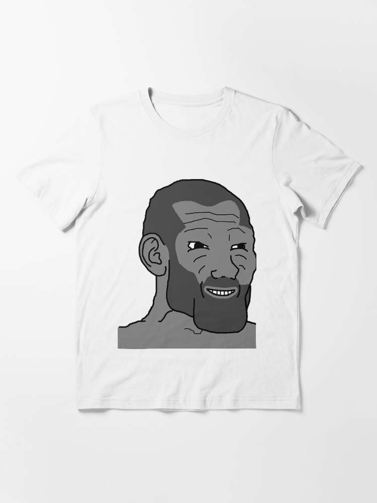 Wojak Feels Guy Giga Chad Meme Crew Neck Cotton Women's T-Shirt