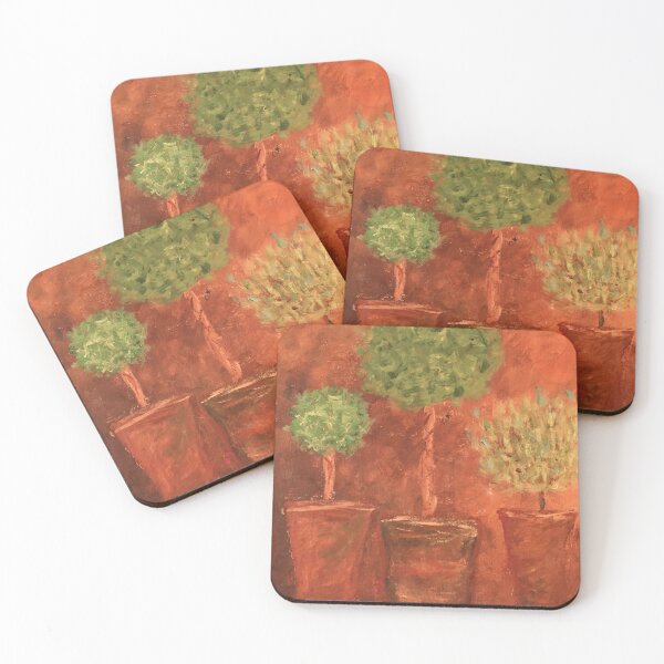 Item preview, Herb Topiaries Topiary in Terra Cotta Pots  Brown Leather designed and sold by monpetitbijou.