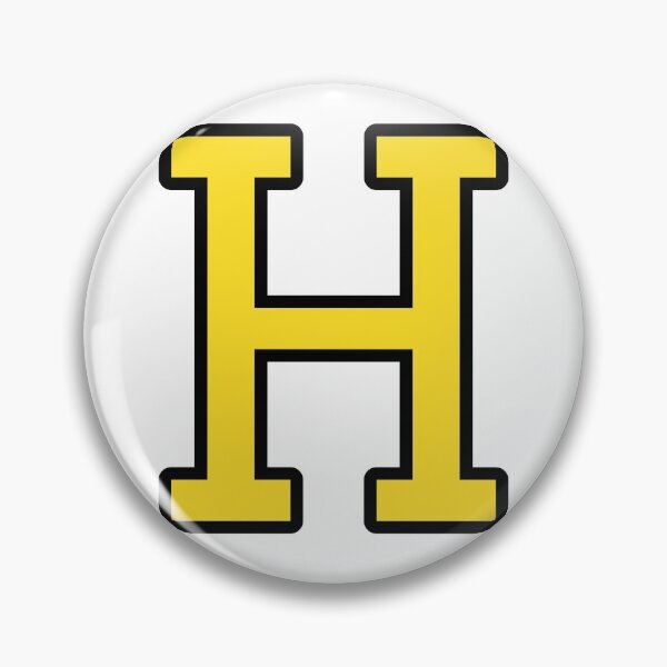 Item preview, Magical Yellow and Black Letter H designed and sold by ale-rose.