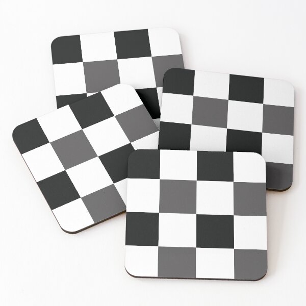 Item preview, Chequered black grey pattern designed and sold by zcabask.