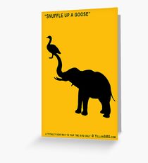 SNUFFLE UP A GOOSE Greeting Card