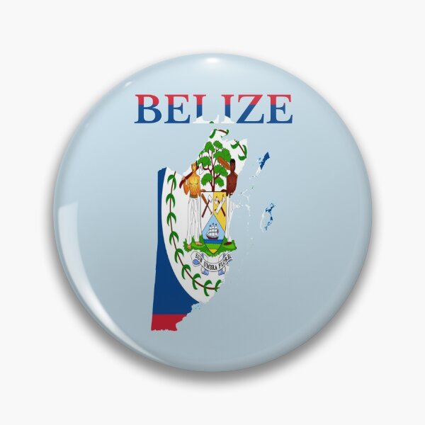 Item preview, Belize flag map designed and sold by marosharaf.