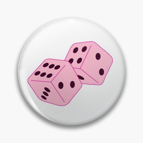 Item preview, Pink Pair of Dice designed and sold by thicker than  a sticker.