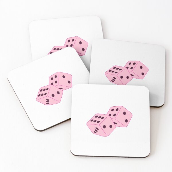 Item preview, Pink Pair of Dice designed and sold by thicker than  a sticker.