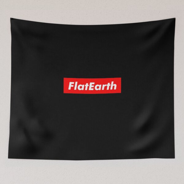 Item preview, Flat Earth - Red and White designed and sold by creativeloog.