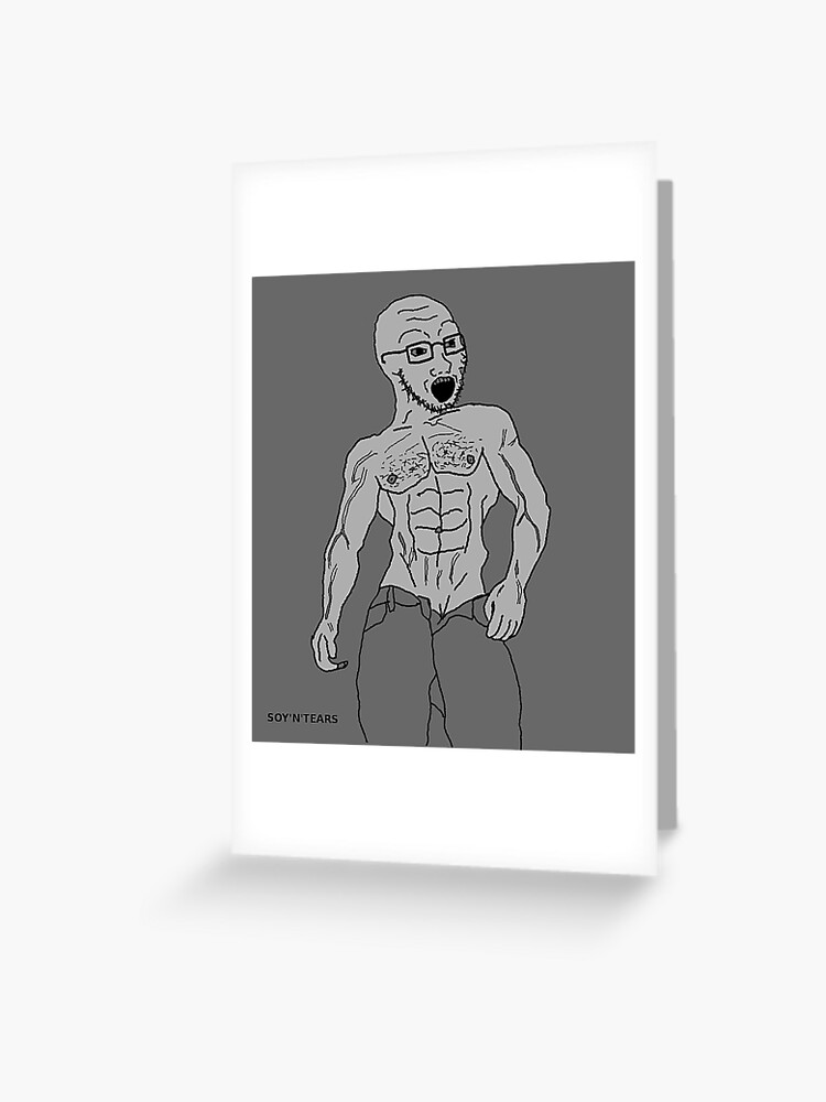 Gigachad Wojak Meme | Art Board Print