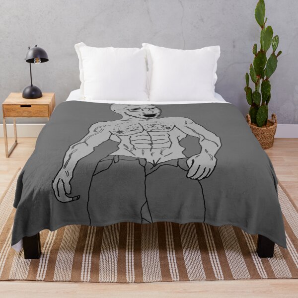 Item preview, GigaChad SoyBoy Wojak designed and sold by shitpostanon.