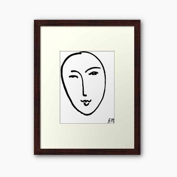 Item preview, Henri Matisse - Grand Visage - Matisse Drawing - Minimalist designed and sold by artswag.