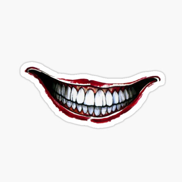 vóleibol jalea Quien Joker Smile" Sticker for Sale by Lore-18 | Redbubble