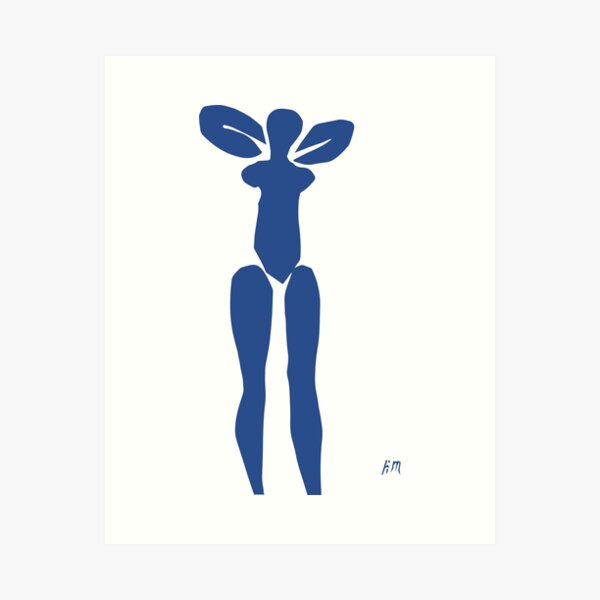 Item preview, Henri Matisse - Standing Blue Nude - The Cut Outs designed and sold by artswag.