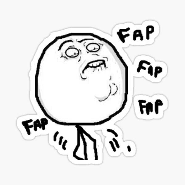 Fap fap chico Pegatina