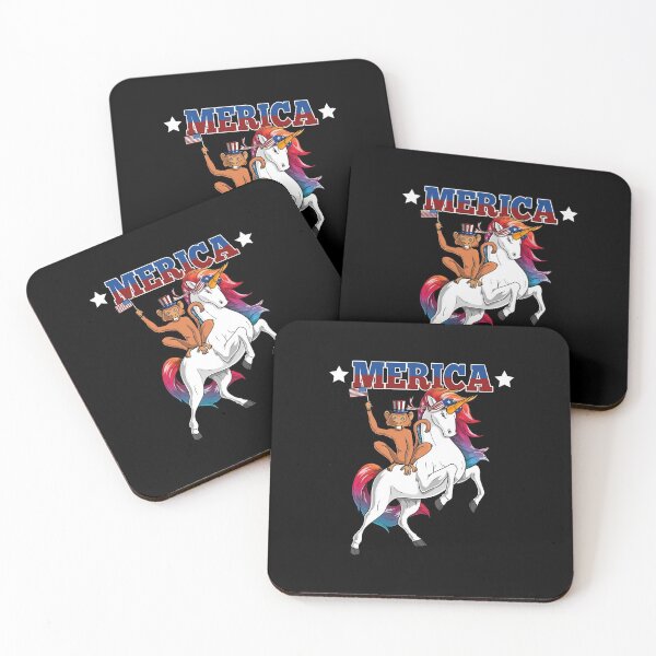 Item preview, Merica Monkey Riding Unicorn designed and sold by fatamyfan1.