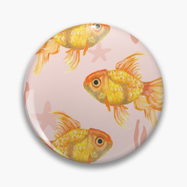 Item preview, Gold-fishes in pink water designed and sold by Alessia Green.