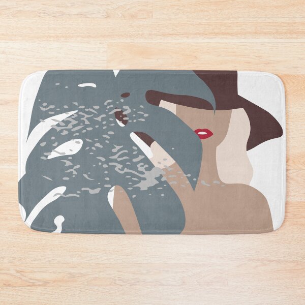 Item preview, Beautiful woman leaf green monster abstract boho illustration designed and sold by Momixzaaa.