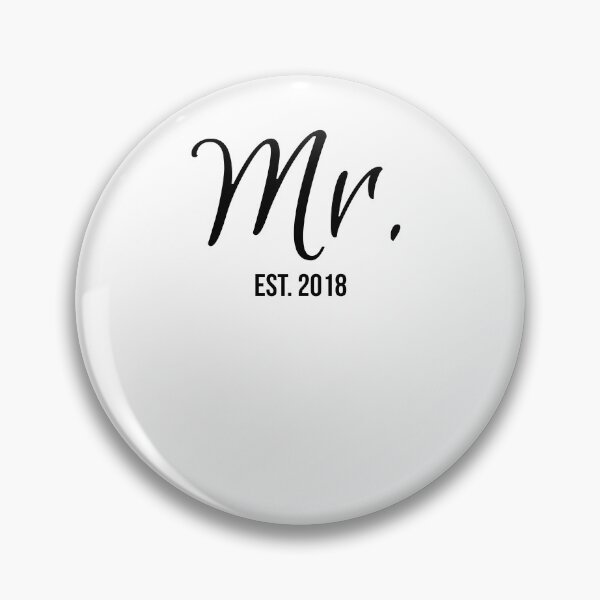 Artikelvorschau, Passende Geschenke zum Jahrestag Mr. Est. 2018 Passende Geschenke für Braut und Bräutigam entworfen und verkauft von TNDesignStudio.