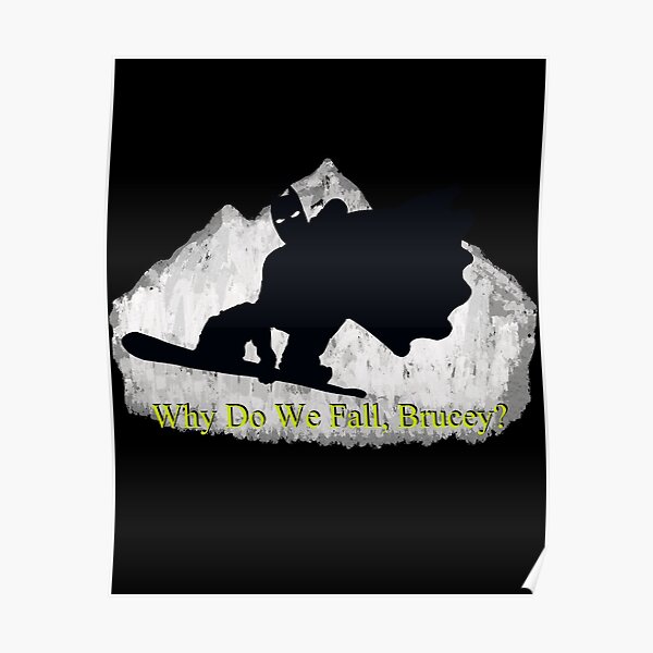 why-do-we-fall-brucey-poster-for-sale-by-armor-class-redbubble