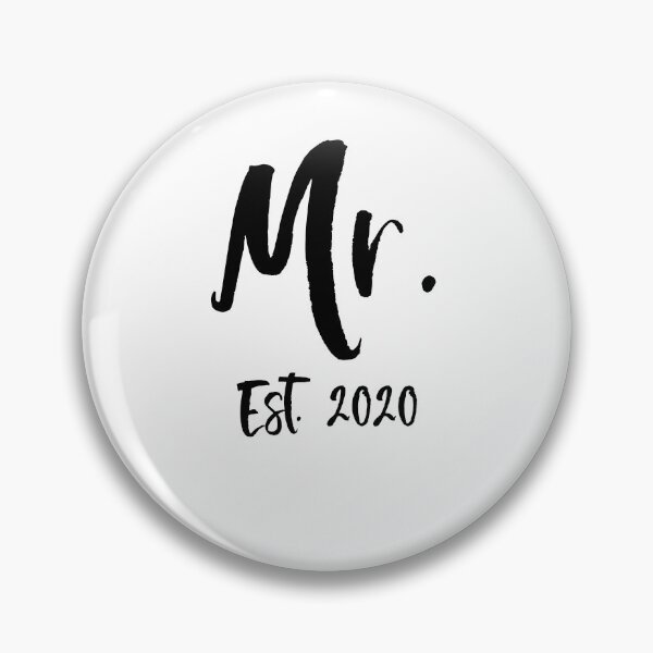 Artikelvorschau, Matching Mr. Est. 2020 Matching Bride & Groom Gifts entworfen und verkauft von TNDesignStudio.