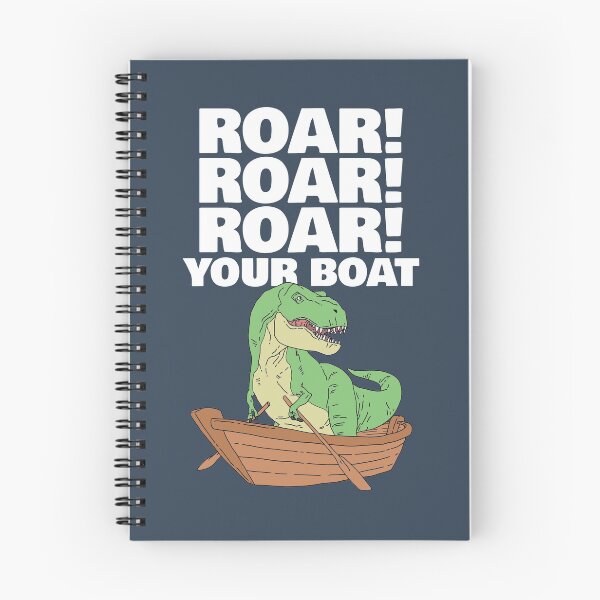 Item preview, Roar your Boat Dinosaur Pun designed and sold by Freid.