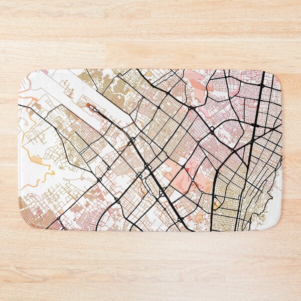 Item preview, Bogota Colombia Street Map Art Watercolor Color designed and sold by IvonDesign.