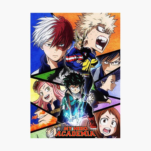 My Hero Academia (Boku no Hero Academia) Mha Poster Impression photo