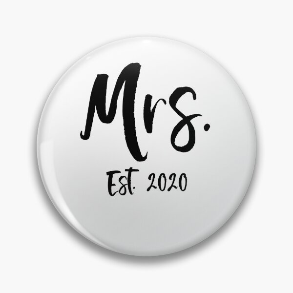 Artikelvorschau, Matching Mrs. Est. 2020 Matching Bride & Groom Gifts entworfen und verkauft von TNDesignStudio.