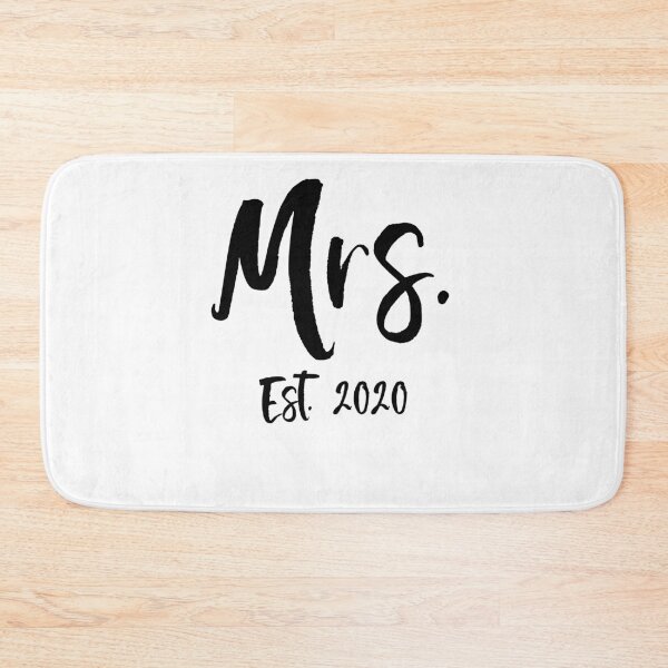 Artikelvorschau, Matching Mrs. Est. 2020 Matching Bride & Groom Gifts entworfen und verkauft von TNDesignStudio.