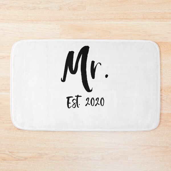 Artikelvorschau, Matching Mr. Est. 2020 Matching Bride & Groom Gifts entworfen und verkauft von TNDesignStudio.