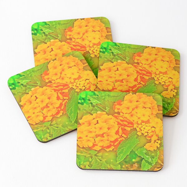 Item preview, Abstract Orange and Green flowers by Iritof  designed and sold by iritof.