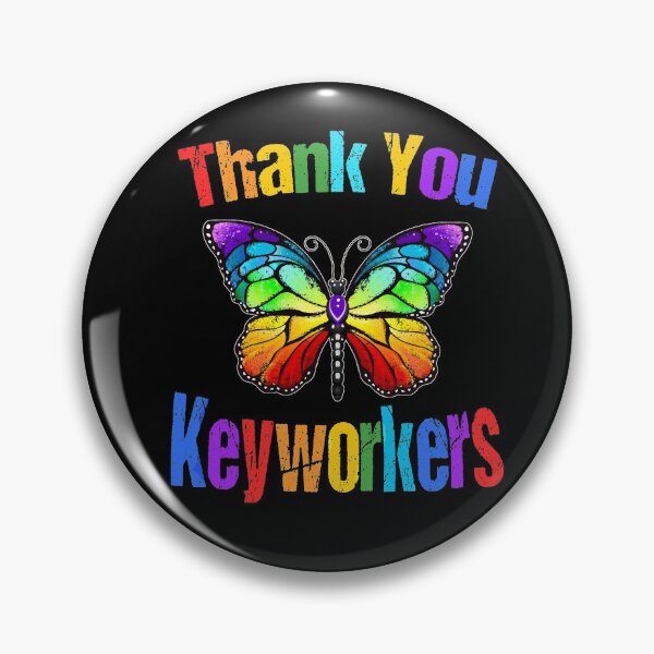Item preview, Rainbow Butterfly Thank You Keyworkers designed and sold by seagullz.